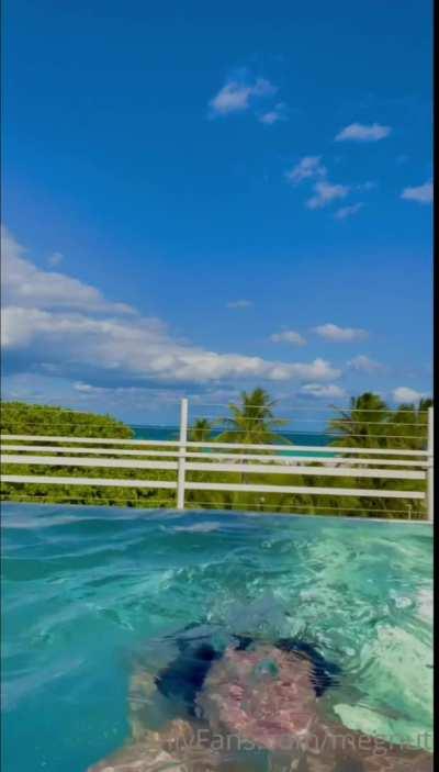 Big balls swimming pool wet.