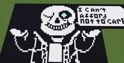 In celebration of beating sans for the first time, I made this!