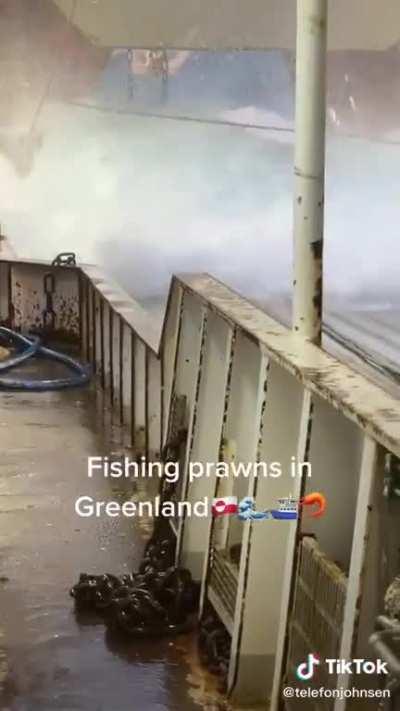 Fishing prawns in Greenland (ignore the audio lol)
