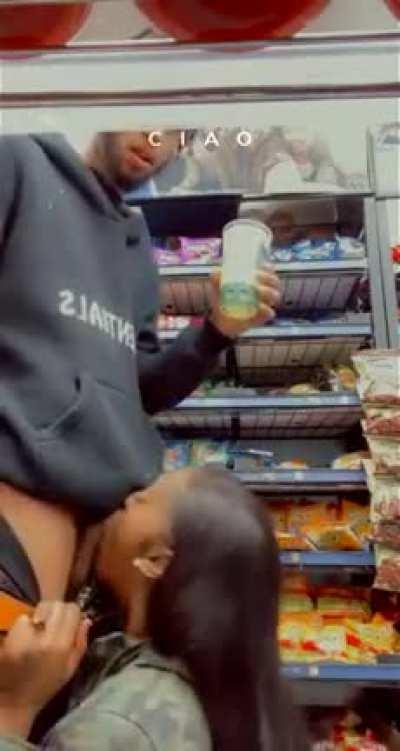 She ate up dat 🥜 in da store 😥