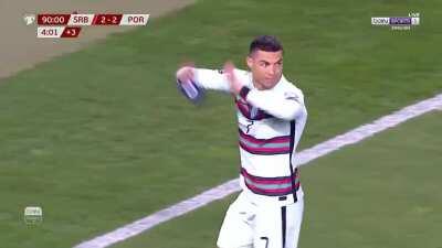 Cristiano Ronaldo’s reaction to game winning goal not counted
