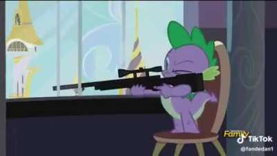 WHO GAVE SPIKE A GUN?