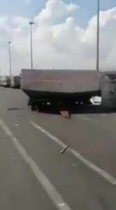 Cargo section at JHB international in shambles