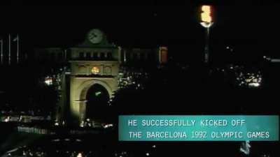 Still the most impressive way to light the Olympic flame.