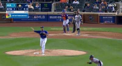 [Highlight] Jeurys Familia picks off the automatic runner in the 8th inning for his first career pickoff.