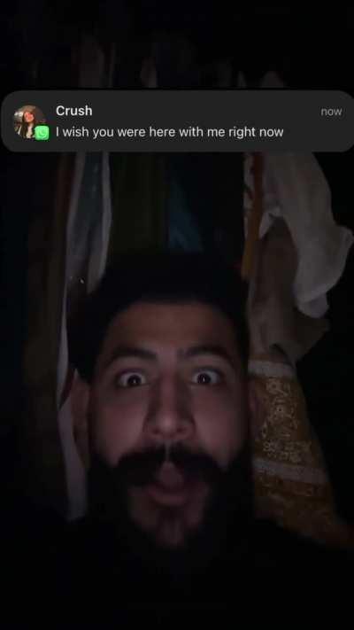 Got a text from his crush