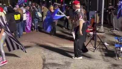 Trump supporters dancing to Rage Against The Machine