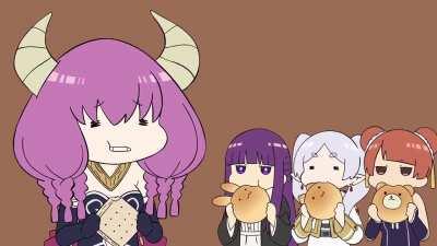 Aura, eat this hard bread (by @6_6_tea on Twitter)