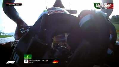 FP2: Vettel's engine stopped at the end of practice