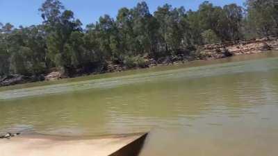 Water skiing at 100mph+ at the Southern 80 ski race