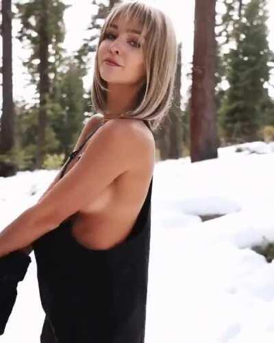 Snow pants never looked so sexy