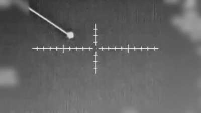 Infrared footage of Israeli Navy Sa’ar 6-class corvette intercepting Iranian drone