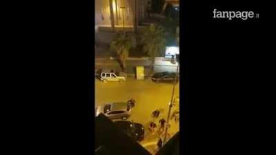 WCGW putting a firecracker in a dumpster