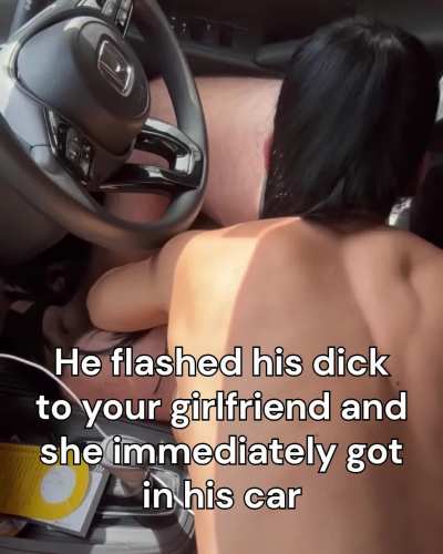 She couldn't resist sucking a real cock