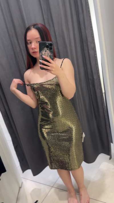 It was a nervous but sweet fitting