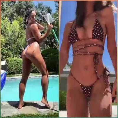 Pool Time: Vanessa Hudgens vs Emily Ratajkowski