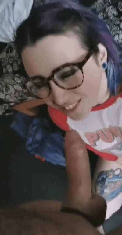 look how happy his cock makes me 😍🥰