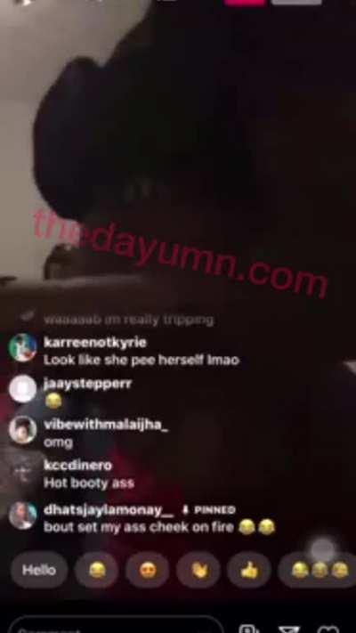 Set herself on fire!