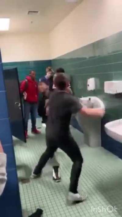 Fun fact: I accidentally hit my head on the wall too when I slammed him, me and him both had a concussion after that