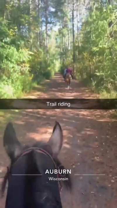 Trail riding at Kettle Moraine state Forest trails
