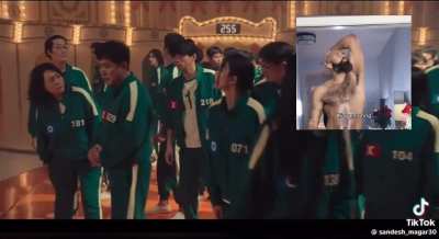 squid game merry go round scene