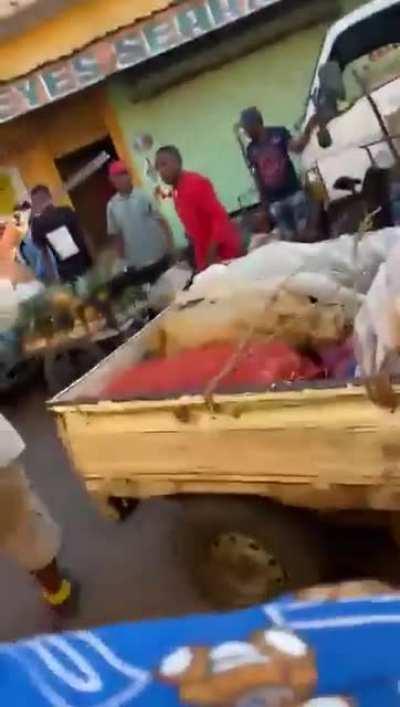 racist dominican man attacks haitian man.. does not end well for dominican man.