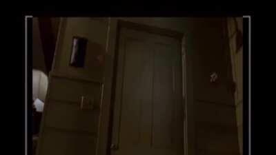 When Jason doesn’t use combat stance to break down the door along with no weapon destruction