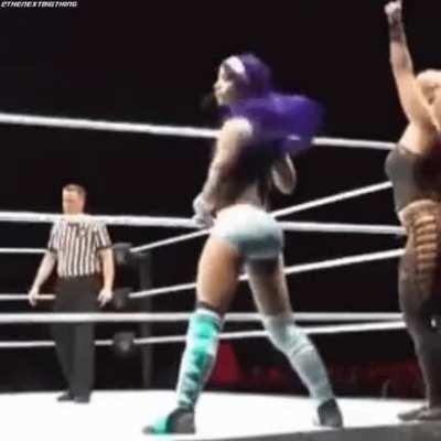 Sasha Banks shaking her booty for our pleasure! 🤤