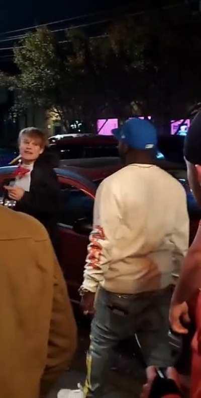 Racist Penguin Gets Punched on Halloween