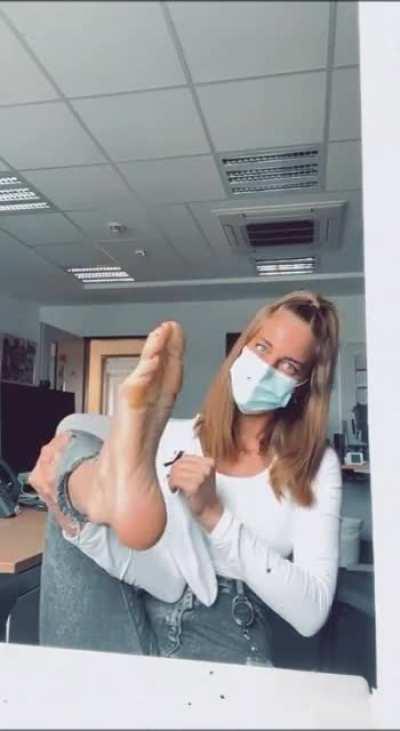 Do you mind if I take my socks off in the office?🤫😜