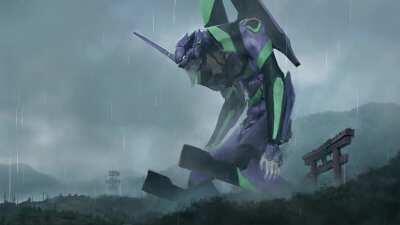 I made a animated Eva 01 Wallpaper