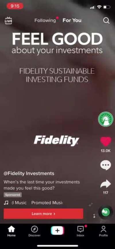Fidelity on TikTok