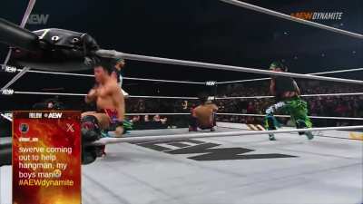 A few clips from tonight's Young Bucks match for those who don't want to watch the entire highlights video.