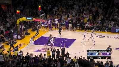 [Highlight] 38-yr old LeBron with a reverse jam on the fast break