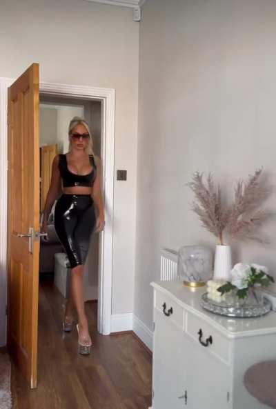 Bouncing Leather tits