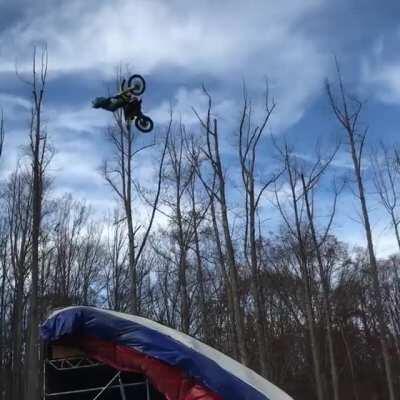 Insane Motorbike Stunt By Travis Pastrana