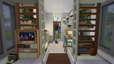 Caravan for two people with living area under working double bunk beds! Let me know what you think!
