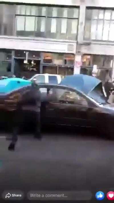 BLM Rioter Shot While Trying To Mob And Assault A Man In His Car