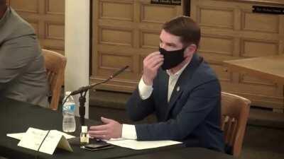 Man checks Mayor where the city tax money is being reinvested. Never thought about it this way.