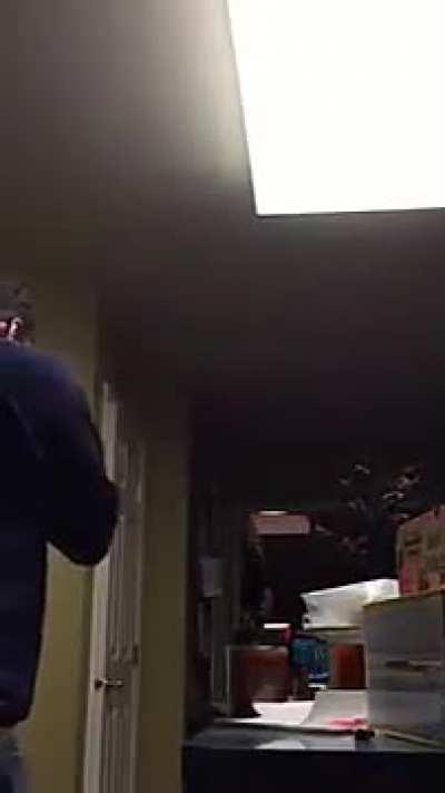 Microwaving glow material