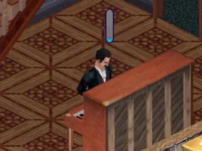 I was playing The Sims 1 and one of my Sims did this. (AI COVER)