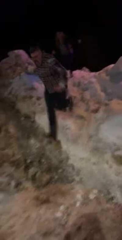 WCGW Running down an icy slope