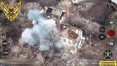 3rd Regiment of the Special Forces conduct a series of drone strikes on Russian occupied houses in the Pokrovske area [27.12.24]