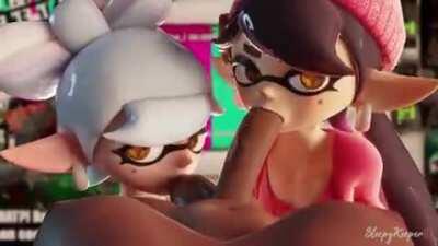 I think the Squid Sisters might like Marina... (SleepyKeeper) [Splatoon]