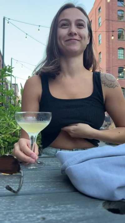 Nervous flash during dinner