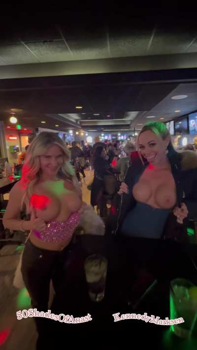 Just because it’s cold out doesn’t mean the tits have to stay in