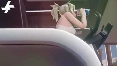 Mercy doing cardio (italessio)