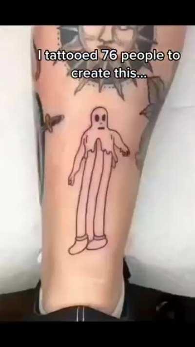 This tattoo artist is not clowning around!