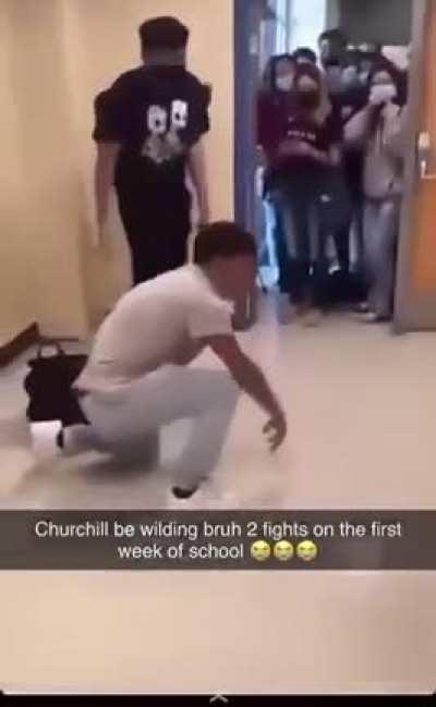 Fight at my school today and it’s only the first week