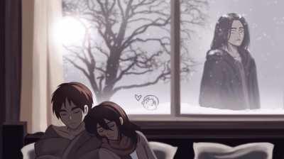 memories of the past (art by @violetsart on tumblr)